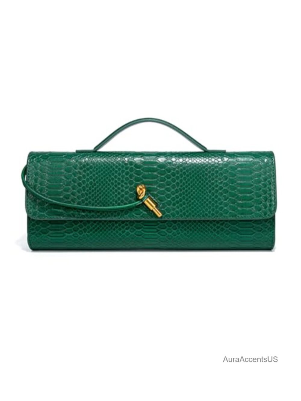 Women's Faux Leather Crocodile Print Clutch Evening Handbag Crossbody Shoulder